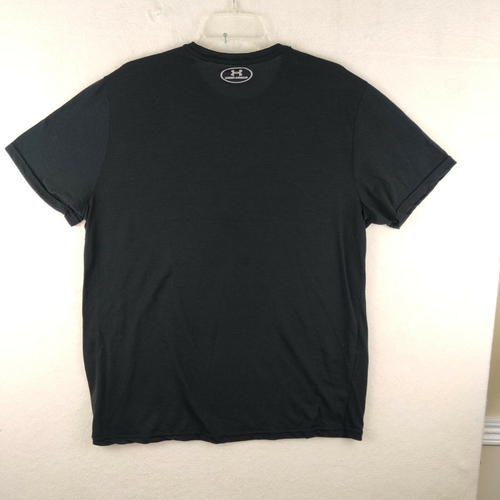 Under Armour Black H Run Athletic‎ Fit Baseball Tee Shirt Size XL - Picture 4 of 8